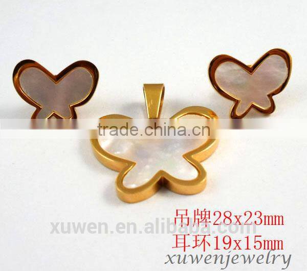 stainless steel costume jewelry necklace and earring sets