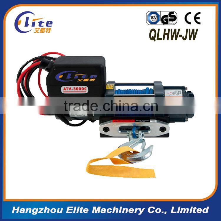 high performance 4x4 parts small mini winch for car 3000lb mini 12v electric winch