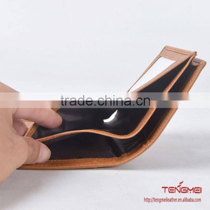 Top layer cow leather money clip wallet for men and women