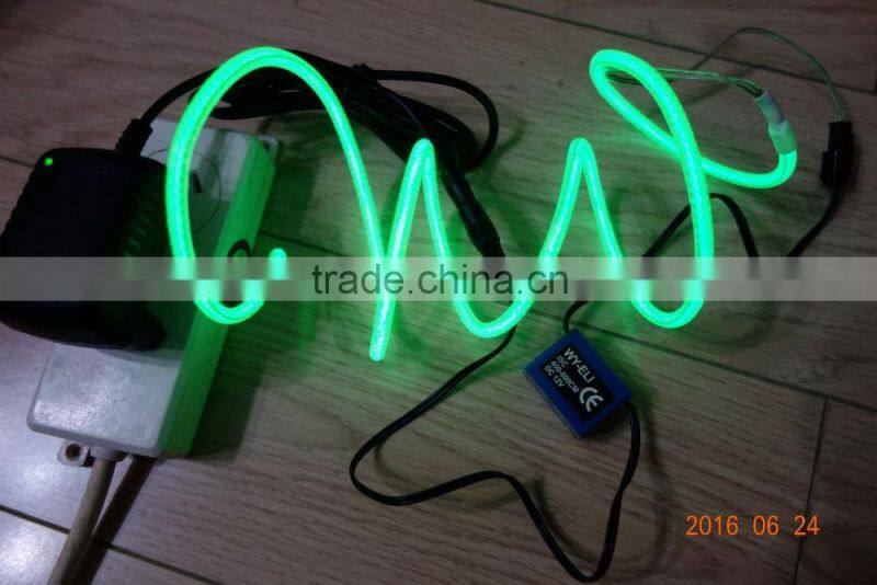 Super pull"Polar light 3"5.0mm el wire +Steel wire 0.55mmX2PCS +Nylon weaves the network