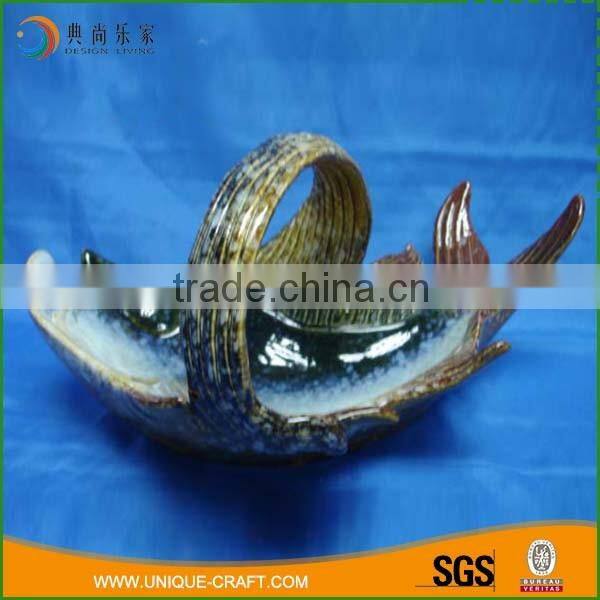 Top selling ceramic wholesale fish home decoration modern