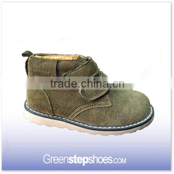 Suede Fabric Rubber Sole Children Shoes Sneaker Kids Brand Boots Casual