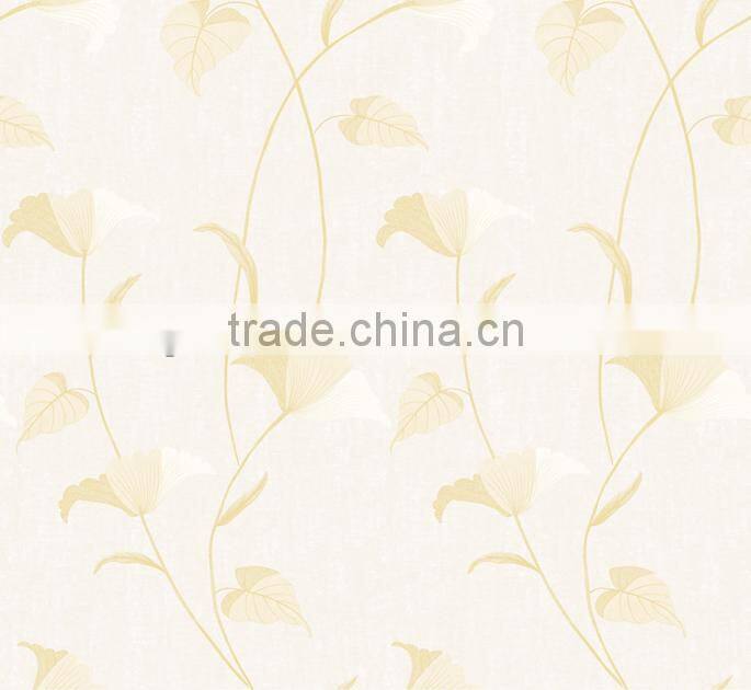 Pretty good leaf pattern wall covering with high quality