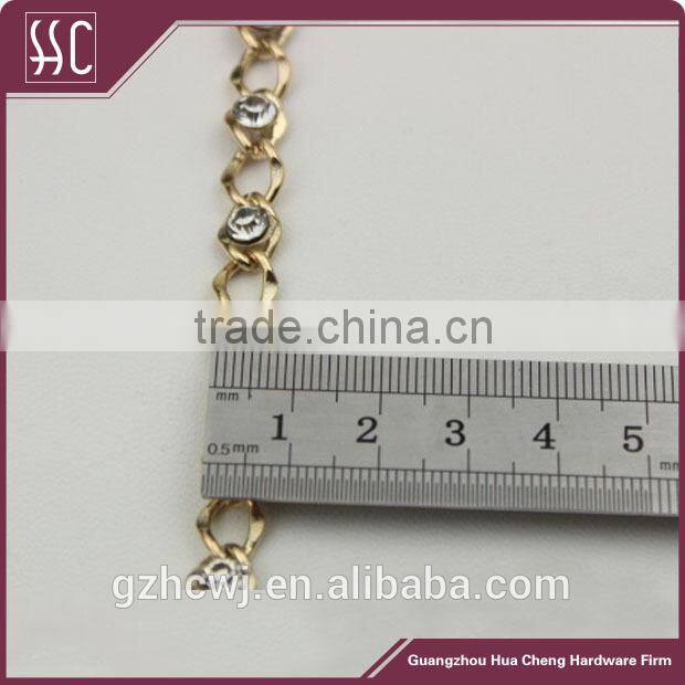 shiny diamond metal chain, metal handbag chain, Guangzhou metal chain