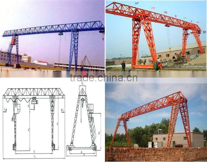 CE, ISO certified frame type single girder gantry crane