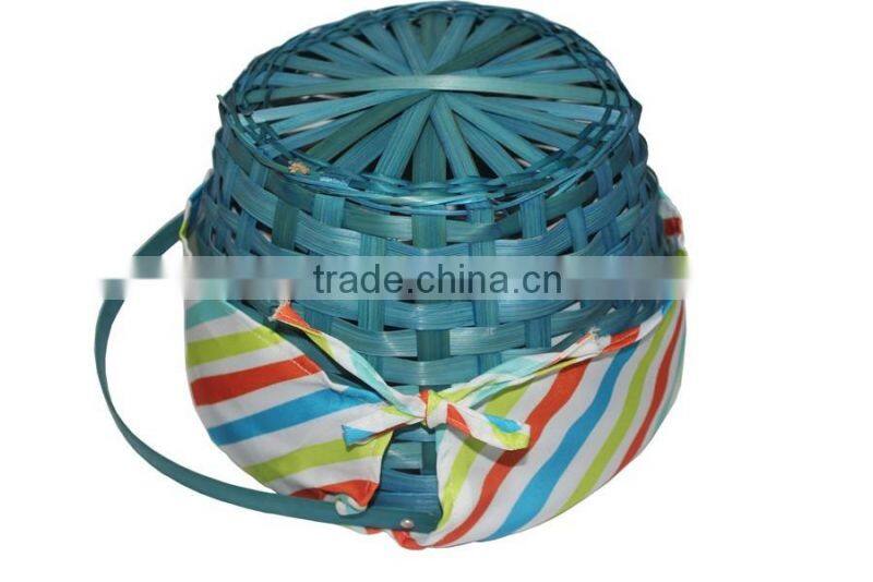 Bamboo New style Household essential colorful fruit basket for sale with good quality