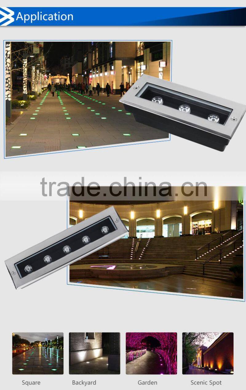 High Class IP67 Waterproof 3-17W LED Underground Light Warm Cold White Red Blue Green Lighting for Garden,Park,Square,Pathway
