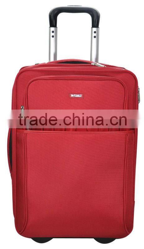 red elegant designer rolling case,wheels suitcase