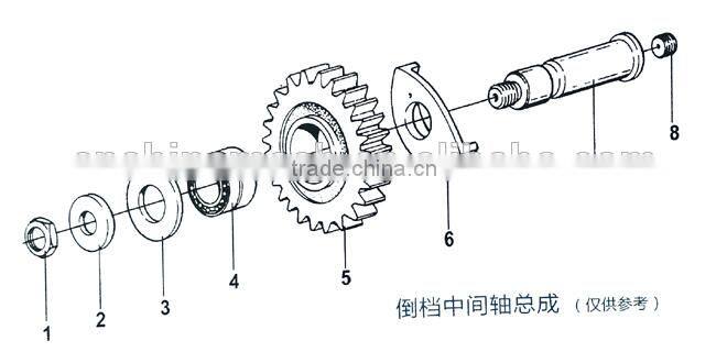 intermediate reverse gear, intermediate reverse gear JS180-1701082 for FAST9JS180,9JS180A,intermediate reverse gear