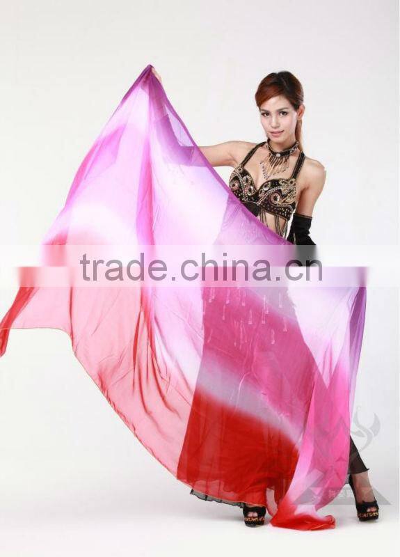 New Tribal Sexy India Belly Dance Fan Veil,Belly Dance Costumes Scarf, Performance Veil (SJ003-1)
