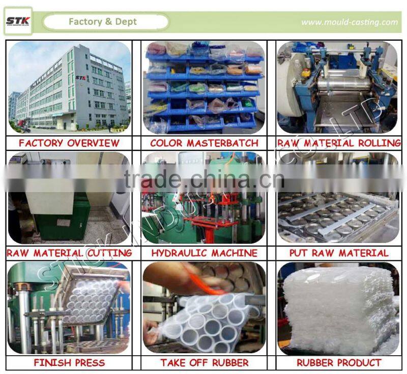 Hot Pressing Molding Black Rubber Components