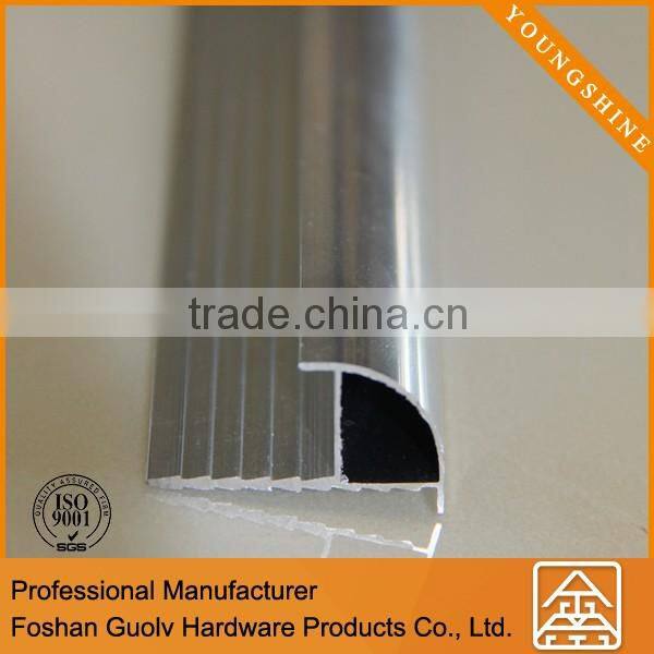 YS-A-GLA best selling metal quadrant edge trim,aluminum tile trim profile,aluminum trim
