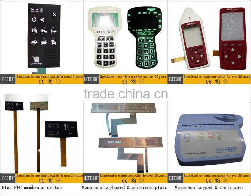 China manufacturer good quality printing plastic control faceplate sticker