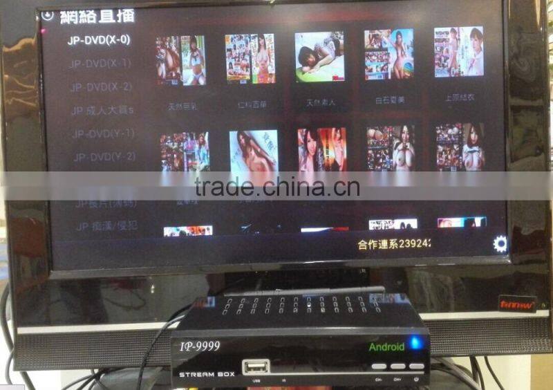 2016 New arrival Stream box ip-9999 the same functions as stream box D1C better than blackbox c808 qbox 4000 qbox 5000