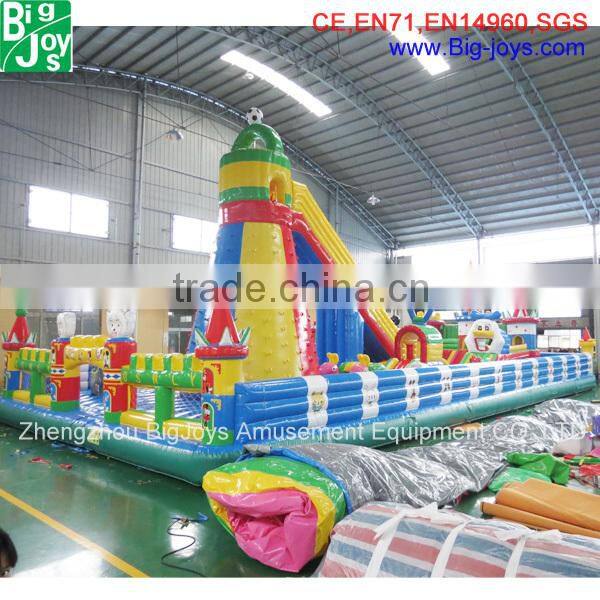 Hot sale giant inflatable outside amusement playground winnie fun city