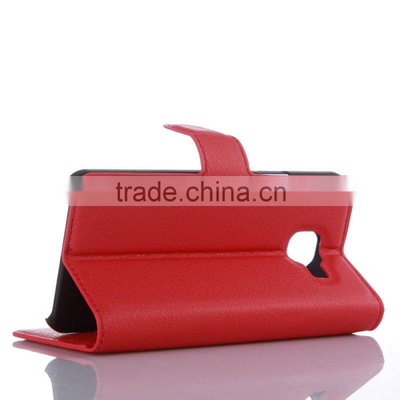Hot Selling Ultra Thin Lichee PU Leather Case Wallet Folio Flip Cover for Samsung GALAXY A3 A310