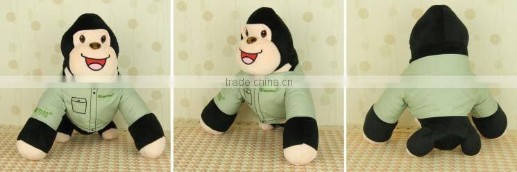 Kanou Company Customize 6" stuffed animal long arms monkey with t-shirt LOGO print