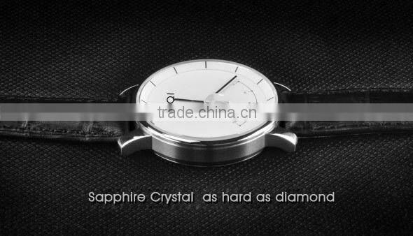 Multi-straps Classic style Noble and elegant android bluetooth smart watch with italian calfskin leather strap