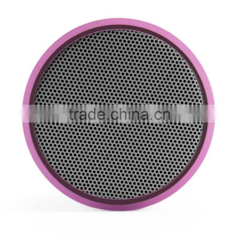 subwoofer with Colorful Mini Portable wireless metal LED bluetooth speaker