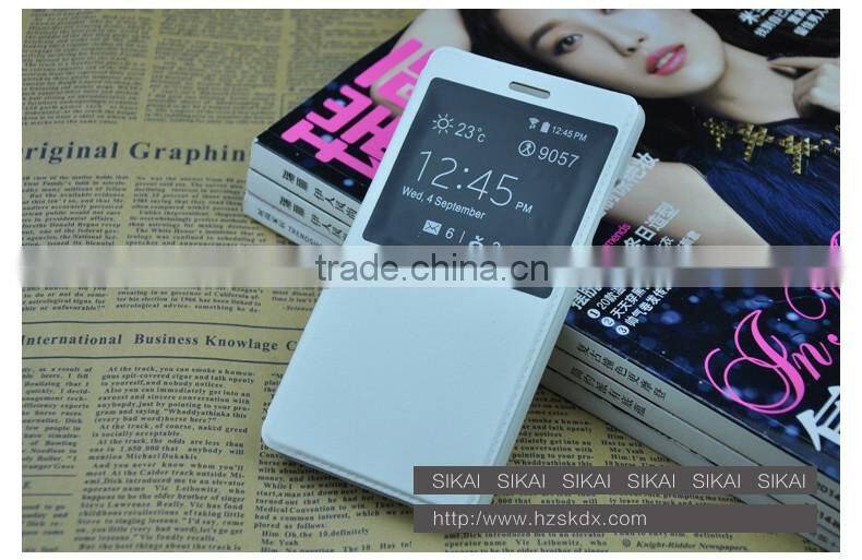 For Huawei P8 Lite Mobile Phone Accessory Anti Dust Smart Slim Water Proof Anti Drop Foldable PU leather Flip Case Flip Cover