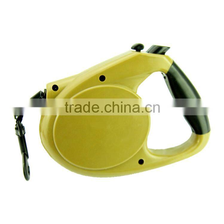 Paw Embossed Dog Flexible Leash with Flat Tape