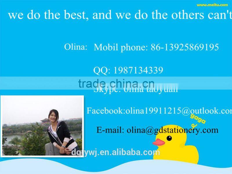 Thailand pvc plastic slide binder clips