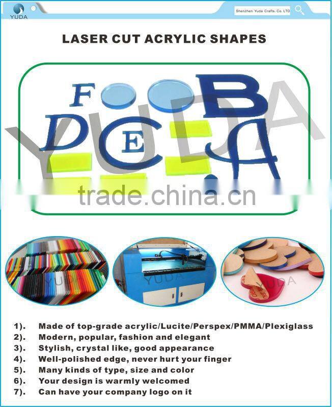 15mm thick 3D custom laser engraved letter advertising sign from China factory