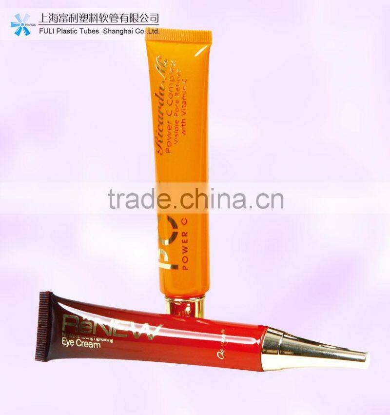 transparent plastic tube for cosmetic packaging