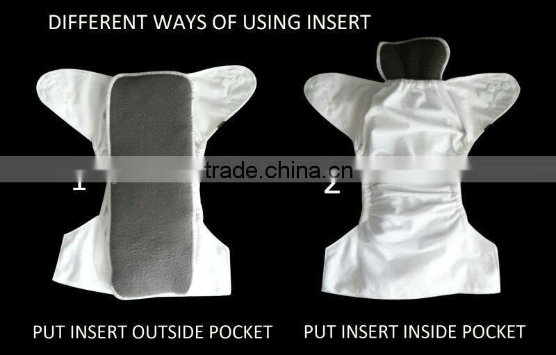 Anti bacterial high quality charcoal insert Eco friendly absorbent Bamboo Charcoal microfiber Inserts