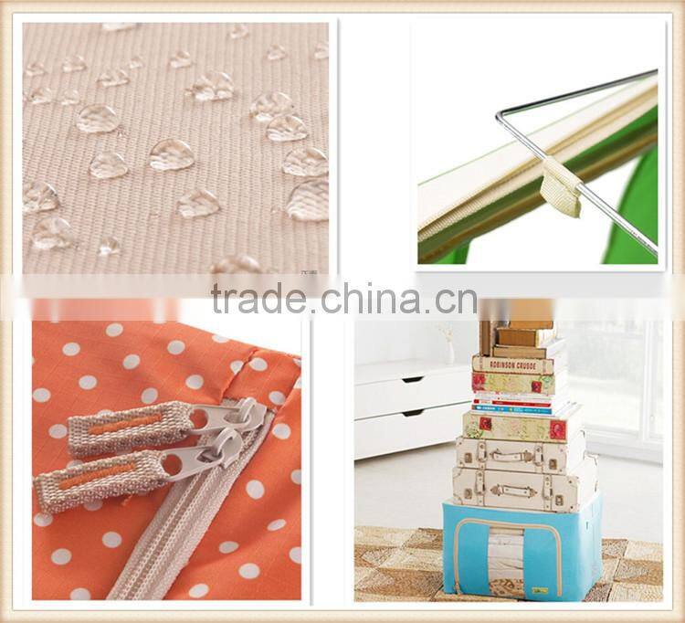 Yiwu mutifuntion oxford storage box with steel frame