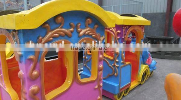 2015 new! amusement park electric track ocean train rides,amusement park rides track train