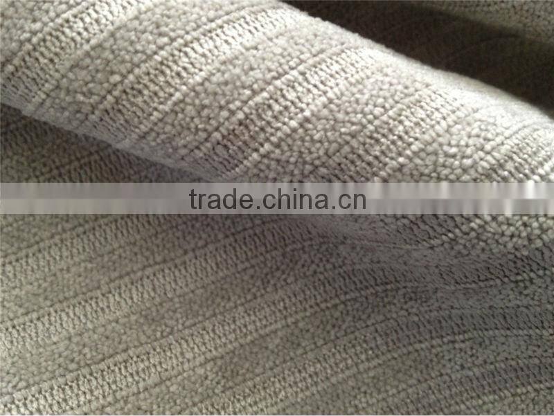 New Arrival polyster microfiber 28 wale striped corduroy fabric