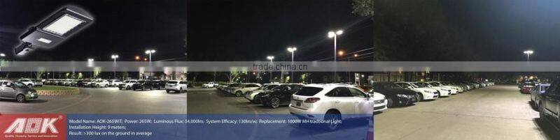AOK High Power Roadway Parking Lot Area Shoebox Solar LED Street Light Retrofit