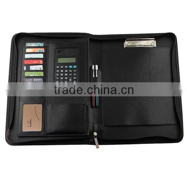 Guangdong leather factory pu leather portfolio wholesale
