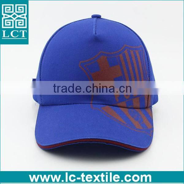 LCTN1899 custom printing 5 panel sport hat for Barca team