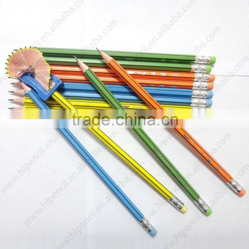 7 inch HB strip pencil with eraser MARCO standard
