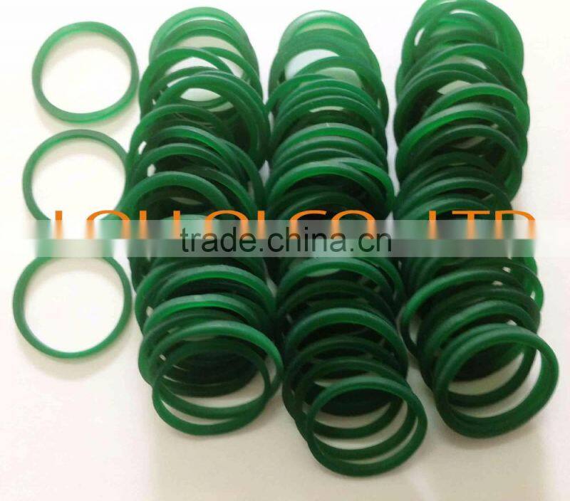 Factory supply elastic orange & green rubber bands with low price