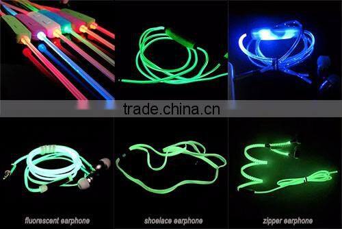 2016 christmas promotion earphone color change earphone for xiaomi mobile phone