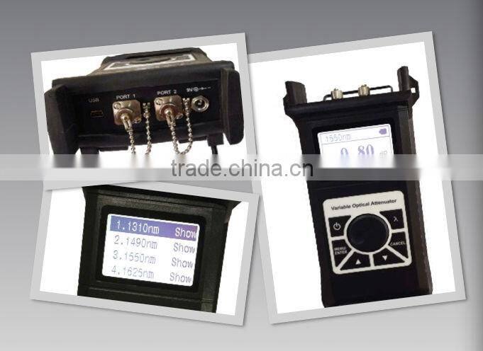 VOA6700 Handheld Optical Variable Attenuator With Quad Wave 1310/1490/1550/1625nm And 0~60dB Attenuation