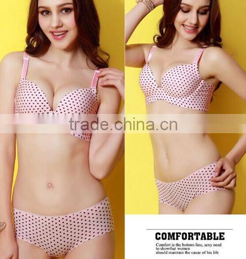 Hot selling 2015 sexy bra and panty new design under bar set