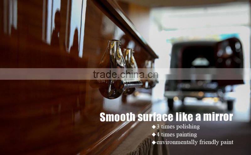 Trade Assurance mahogany solid wood coffin