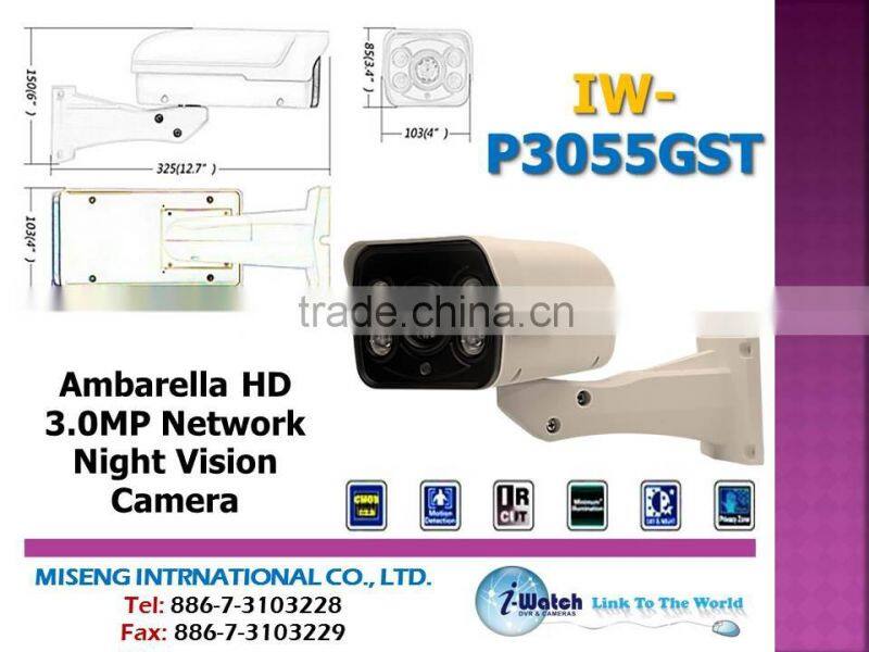 IW-T3036HK Full HD 1920x1080 High Power IR LED TVI Camera