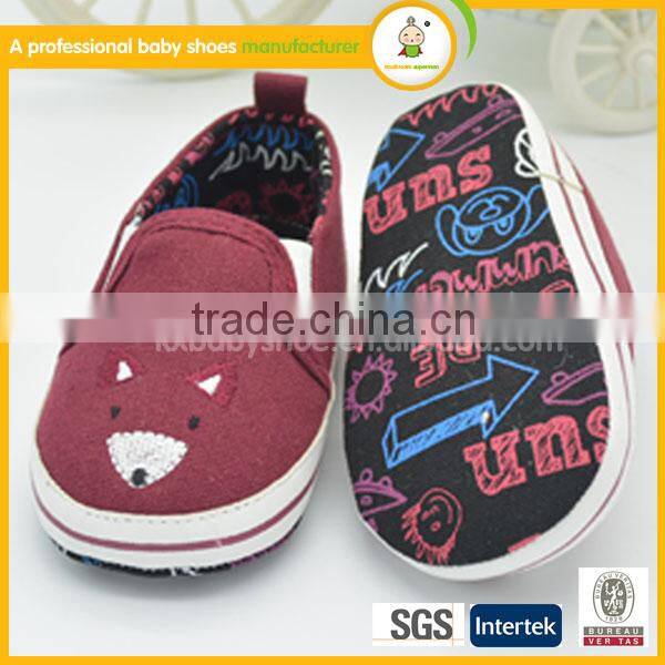 comfortable and soft sole wholesales blue baby canvas shoes