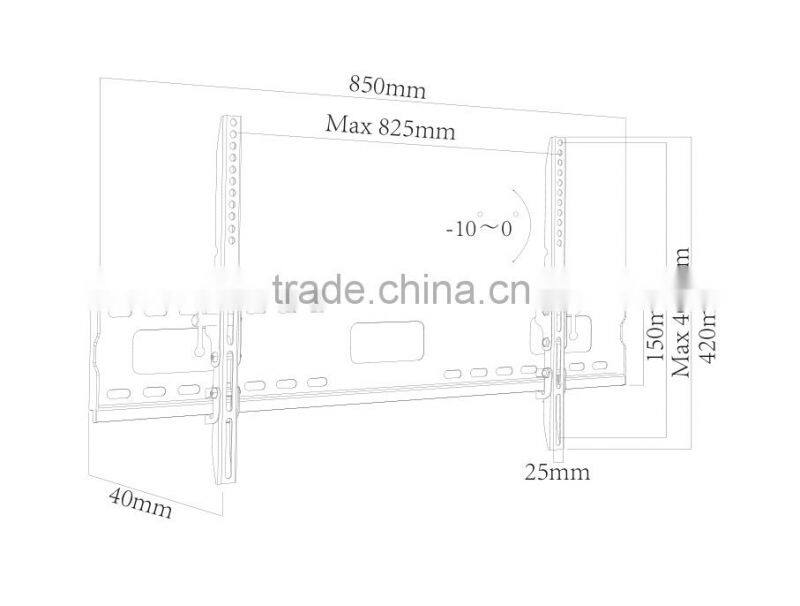 Tv mounting bracket for 37"-70", wholesale adjustable height tv bracket