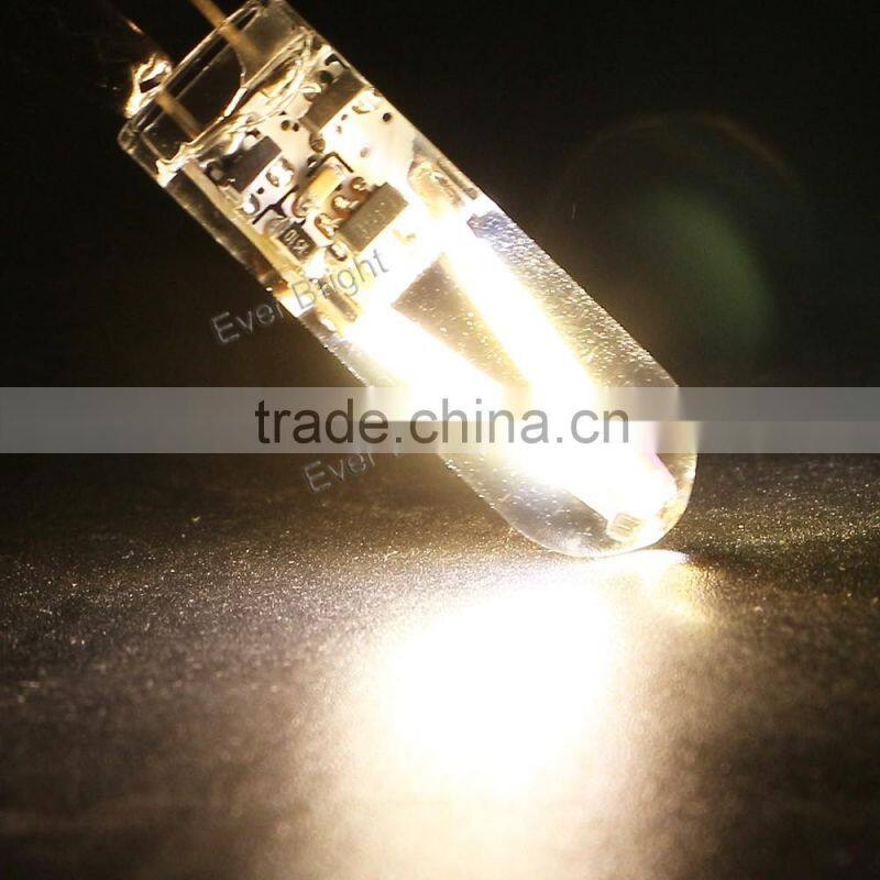 Warm white 30smd g4 cob car led bulb AC/DC 12V transparent glass g4 led light bulb