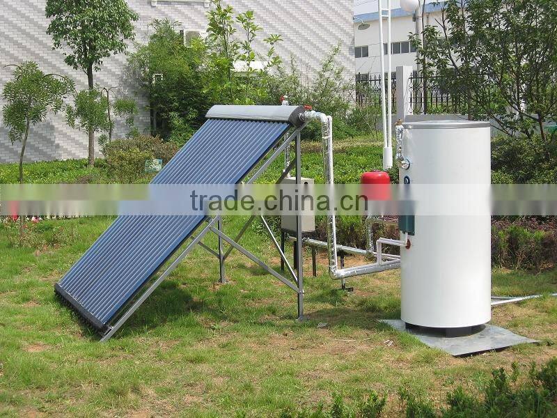 100% Clean Energy All Glass Vacuum Tube Solar Water Heater with Heat Pipe in the Vacuum Tube