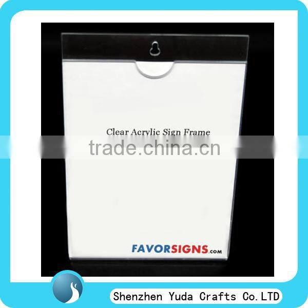plexiglass insert A4,A5 sigh holder acrylic display stand acrylic card holder menu stand