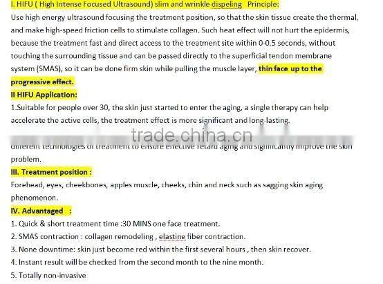DS4-4.5 hifu transducer Face Lift Face Lift Machine HIFU-EX/ultrasound hifu non-invasion wrinkle removal