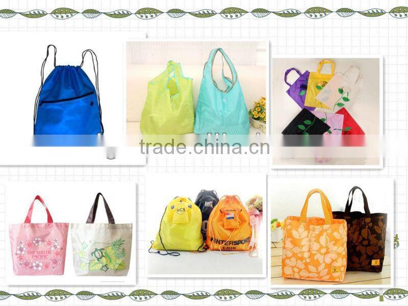manufacturing Portable polyester bag/polyester zipper tote bag