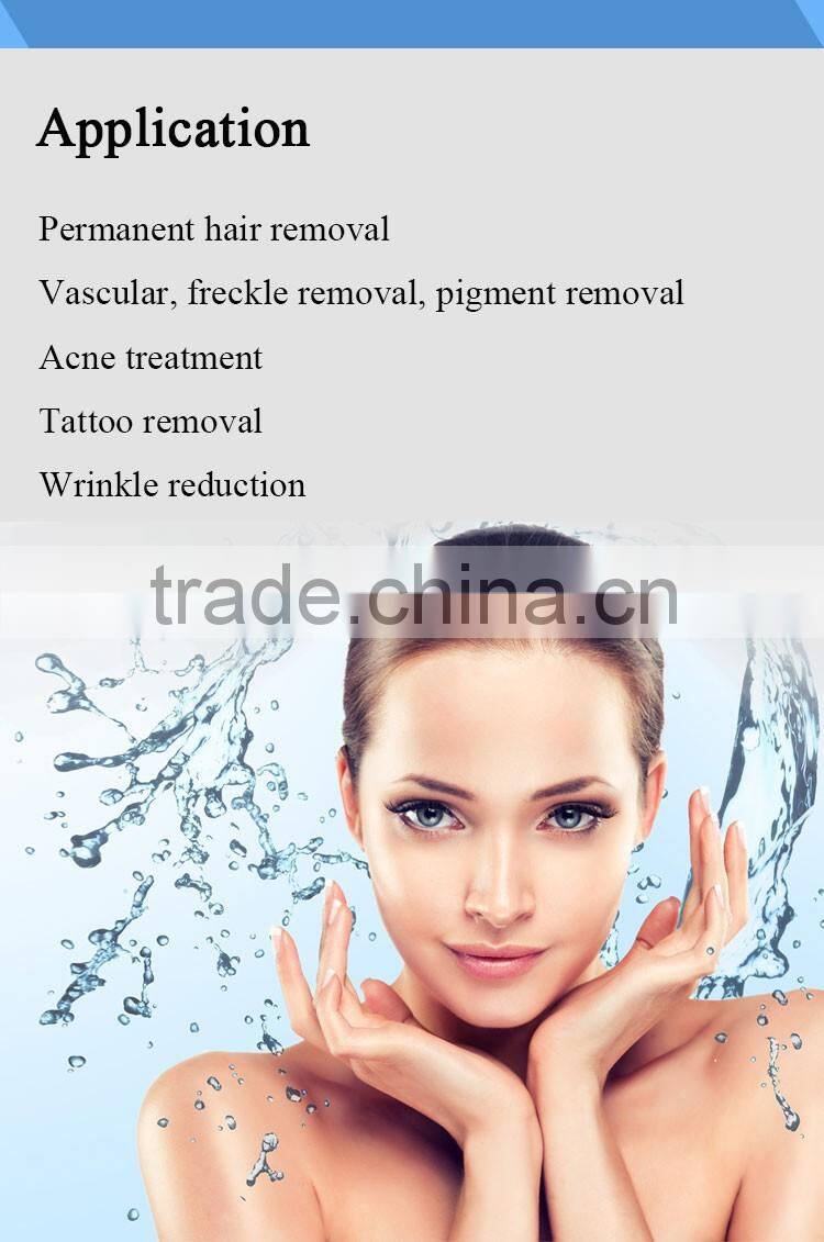 IPL System 3 in 1 multi-functional beauty equipment POPIPL CHINA E light/IPL/OPT/ SHR/ SSR + RF + Nd yag laser
